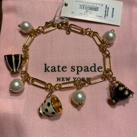 NWT ♠️kate spade Tea Time Bracelet - from the Alice in Wonderland Collection.♠️ - Picture 2 of 3